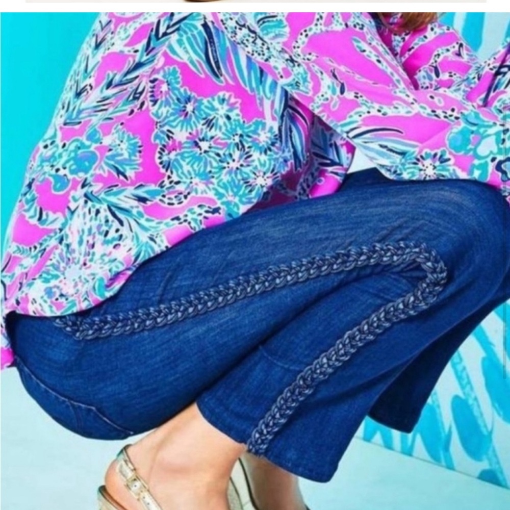 Lilly Pulitzer Blue Denim Jeans 8